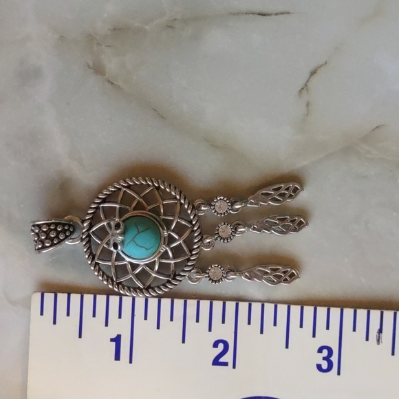 dream catcher pendant with owl snap - Picture 2 of 2